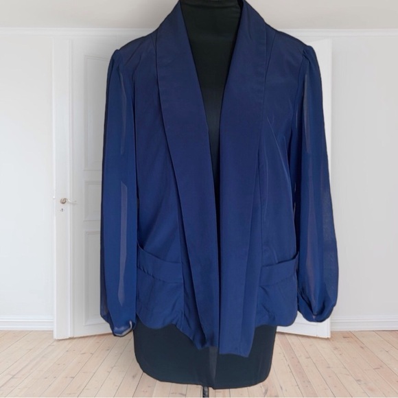 City Chic Jackets & Blazers - 🧥 City Chic Navy Blue Tuxedo Style Blazer 18
